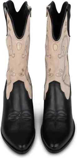 PS Poelman LOLA Dames Laarzen - Zwart Met Combinatie - Maat 39 -Gabor Verkoop 2024 587x1200