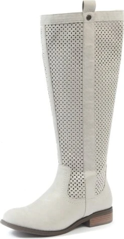 Gabylou - Laarzen Voor Brede Kuiten XL - Model Colette - LT Grijs, Maat 39