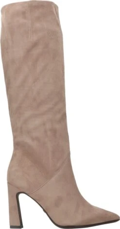 Tamaris Hoge Laarzen Taupe Textiel - Dames - Maat 39 -Gabor Verkoop 2024 629x1200