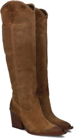 Notre-V Aq291 Hoge Laarzen - Dames - Bruin - Maat 39