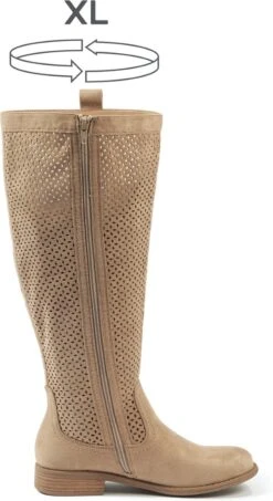 Gabylou - Laarzen Voor Brede Kuiten XL - Model Colette - LT Beige, Maat 42 -Gabor Verkoop 2024 654x1200 1