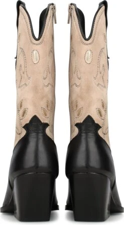 PS Poelman LOLA Dames Laarzen - Zwart Met Combinatie - Maat 39 -Gabor Verkoop 2024 658x1200 1