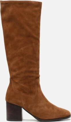 Tamaris Hoge Laarzen Bruin Leer - Dames - Maat 38