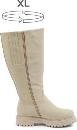 Gabylou - Laarzen Voor Brede Kuiten XL - Model Emilie - Beige, Maat 42 -Gabor Verkoop 2024 709x1200