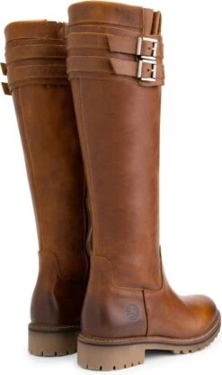 Travelin' Stavanger Leren Dames Laarzen - Wol Gevoerde Laars - Cognac Leer - Maat 38 -Gabor Verkoop 2024 713x1200