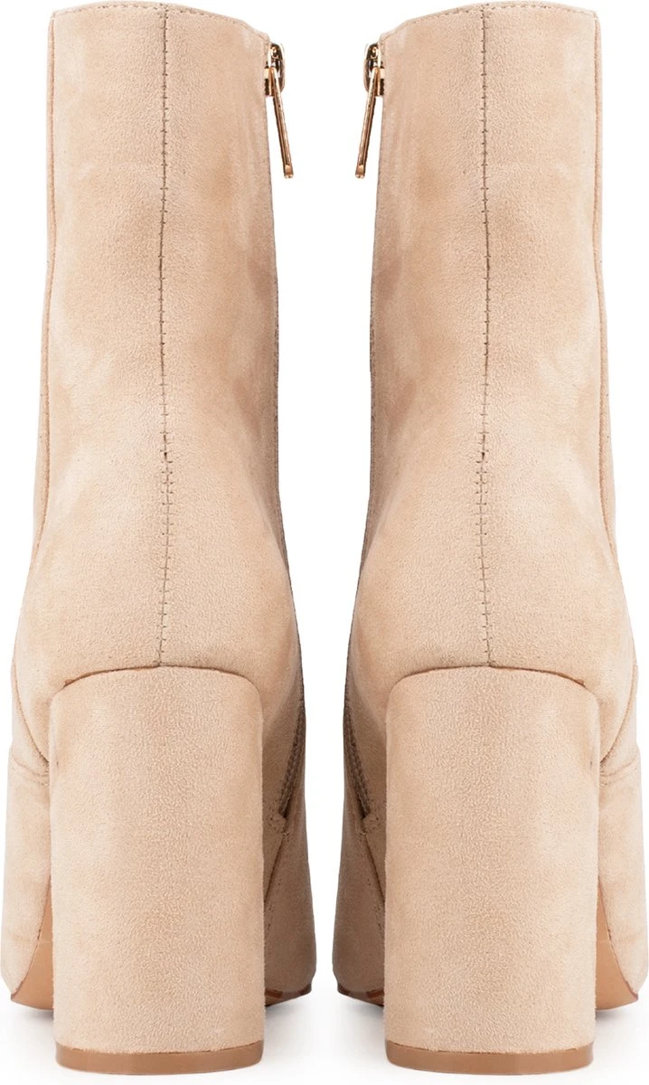 POSH By Poelman ZINA Dames Laarzen - Beige - Maat 38 5 POSH By Poelman ZINA Dames Laarzen - Beige - Maat 38 - Afbeelding 5