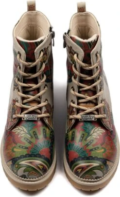 GOBY - Flowerart - Ankle Boots - Laars - Laarzen - Damesboots - Dames Laarzen - Enkel Laarzen - Handmade - Bloemenprint - Maat 38 -Gabor Verkoop 2024 733x1200 8