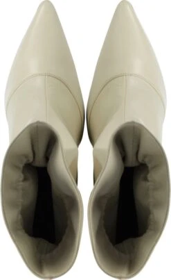 Lina Locchi Enkellaarsjes Dames / Laarzen / Damesschoenen - Leer - L1140 Led - Gebroken Wit - Maat 39 -Gabor Verkoop 2024 736x1200