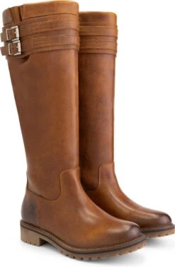 Travelin' Stavanger Leren Dames Laarzen - Wol Gevoerde Laars - Cognac Leer - Maat 38 -Gabor Verkoop 2024 784x1200