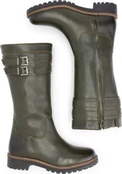 Travelin' Solstad Leren Dames Laarzen - Wol Gevoerde Laars - Olijfgroen/Legergroen Leer - Maat 39 -Gabor Verkoop 2024 839x1200 5