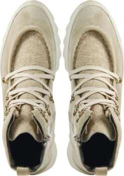 Softwaves Enkellaarsjes Dames / Laarzen / Damesschoenen - Suède - 8.51.08 - Gebroken Wit - Maat 38 -Gabor Verkoop 2024 847x1200