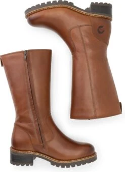 Travelin' Fitjar Leren Dames Laarzen - Wol Gevoerde Laars - Cognac Bruin Leer - Maat 41 -Gabor Verkoop 2024 878x1200 4