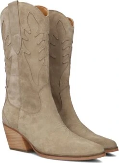 Notre-V 1531 Cowboylaarzen - Western Laarzen - Dames - Beige - Maat 38