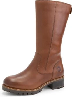 Travelin' Fitjar Leren Dames Laarzen - Wol Gevoerde Laars - Cognac Bruin Leer - Maat 37 -Gabor Verkoop 2024 894x1200