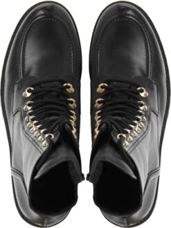 Gabor Veterboots Dames / Laarzen / Damesschoenen - Leer - 92.723.57 - Zwart - Maat 39 -Gabor Verkoop 2024 904x1200