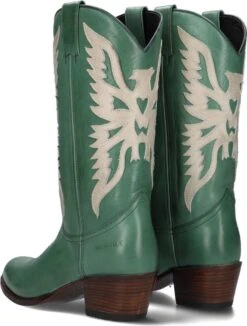Sendra 12763 Cowboylaarzen - Western Laarzen - Dames - Groen - Maat 39