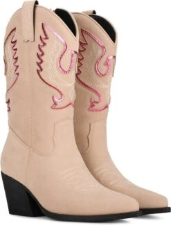 POSH By Poelman BIBI Dames Laarzen - Beige Met Combinatie - Maat 39 -Gabor Verkoop 2024 913x1200 1