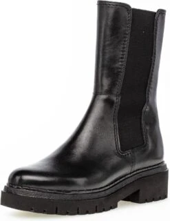 Gabor Vrouwen Leren Chelsea Boots / Laarzen / Damesschoenen 72.871 Led - Zwart - Maat 38.5 -Gabor Verkoop 2024 927x1200 1
