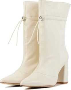 Lina Locchi Enkellaarsjes Dames / Laarzen / Damesschoenen - Leer - L1140 Led - Gebroken Wit - Maat 39 -Gabor Verkoop 2024 948x1200