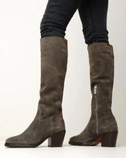 Shabbies 193020144 Hoge Laarzen - Dames - Bruin - Maat 41