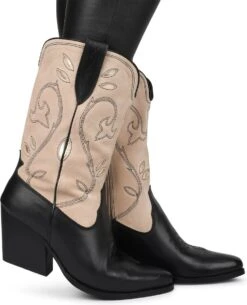 PS Poelman LOLA Dames Laarzen - Zwart Met Combinatie - Maat 39 -Gabor Verkoop 2024 973x1200 1