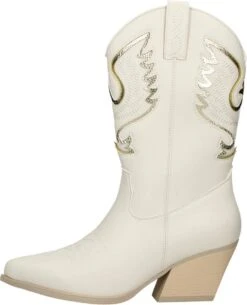 SUB55 Western Laarzen Kuit Laarzen - Wit - Maat 39 -Gabor Verkoop 2024 973x1200