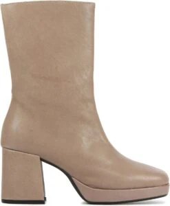 VIA VAI Enkellaarsjes Dames / Laarzen / Damesschoenen - Leer - 57041 Led - Roze - Maat 42